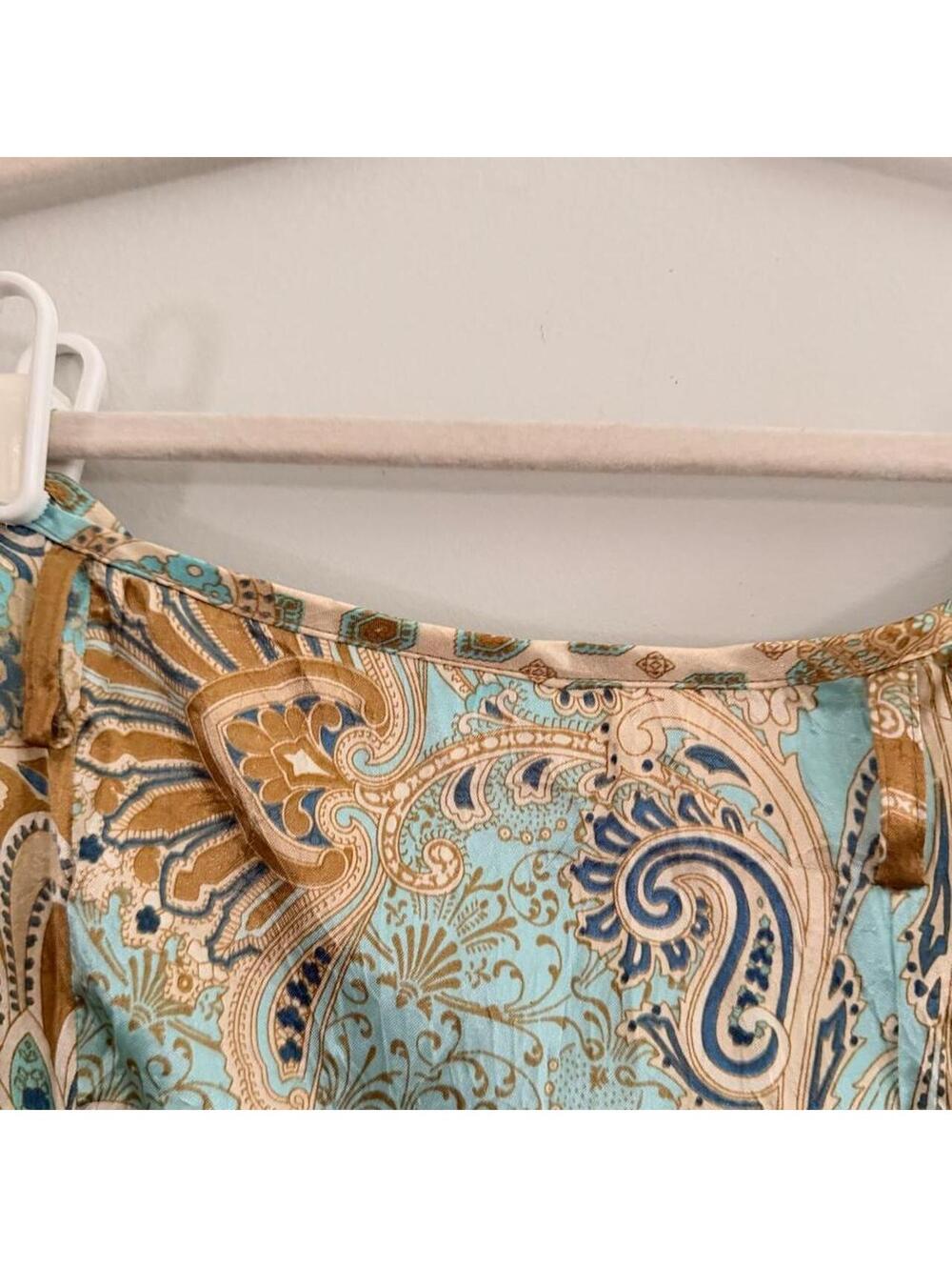 Vintage Seire Per Donna Paisley Print Mini Skirt - Picture 5 of 6